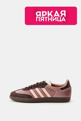 Adidas: Фиолетовые кроссовки  Samba