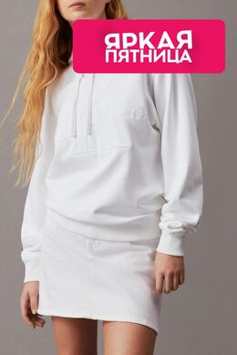 Calvin Klein Jeans: Белая толстовка 