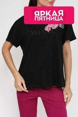 TWINSET: Хлопковая футболка 