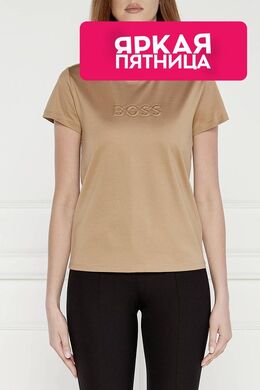 BOSS: Хлопковая футболка 