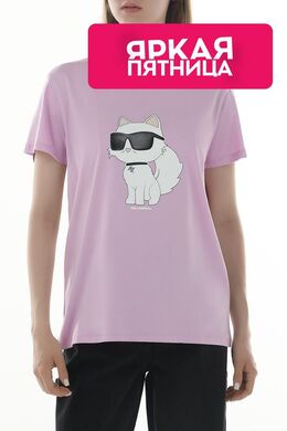 Karl Lagerfeld: Хлопковая футболка  Choupette