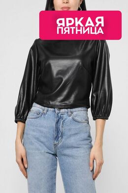 Guess: Блуза из экокожи 
