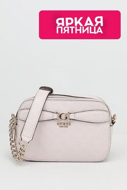 Guess: Бежевая сумка 