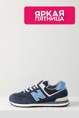 NEW BALANCE: Синие кроссовки  574