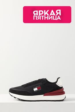 Tommy Hilfiger: Чёрные кроссовки 