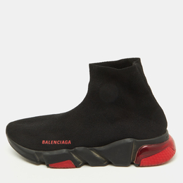 Balenciaga: Чёрные кроссовки  Speed.2