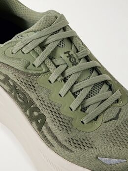 HOKA: Зелёные кроссовки 