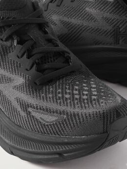 HOKA: Чёрные кроссовки 