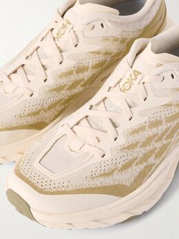 HOKA: Бежевые кроссовки 