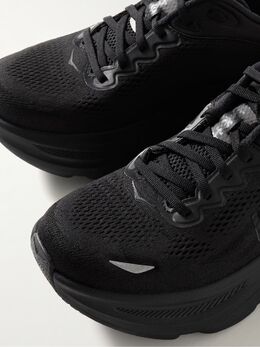 HOKA: Чёрные кроссовки 