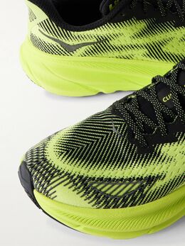 HOKA: Жёлтые кроссовки 