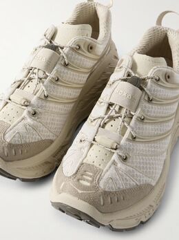 HOKA: Бежевые кроссовки 
