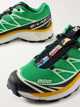 Salomon: Зелёные кроссовки 