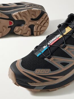 Salomon: Коричневые кроссовки 