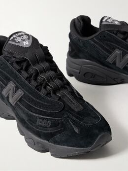 New Balance: Чёрные кроссовки 