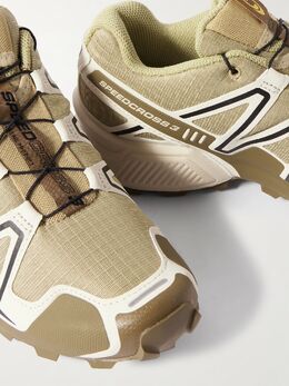 Salomon: Бежевые кроссовки 