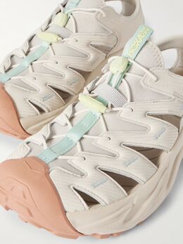 HOKA: Бежевые кроссовки 