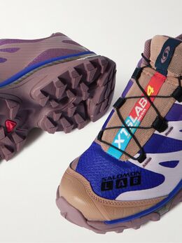 Salomon: Фиолетовые кроссовки 