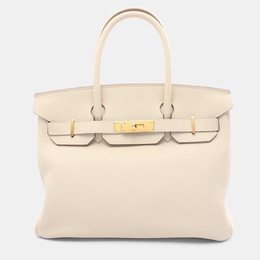 Hermes: Бежевая сумка  Birkin 30