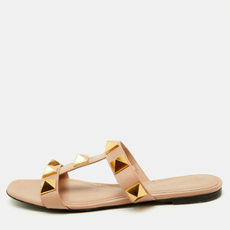 Valentino: Бежевые сандалии  Roman Stud