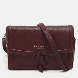 Kate Spade: Бордовая сумка через плечо 