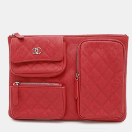 Chanel: Красный клатч 