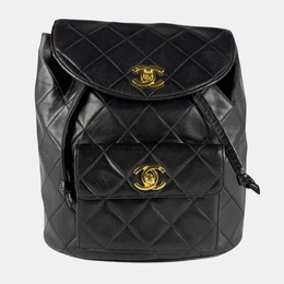 Chanel: Чёрный рюкзак 