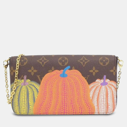 Louis Vuitton: Коричневая сумка  Pochette