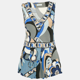 Emilio Pucci: Голубой топ 