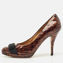 Salvatore Ferragamo: Коричневые туфли  Vara Bow