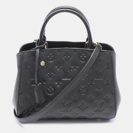 Louis Vuitton: Чёрная сумка  Montaigne