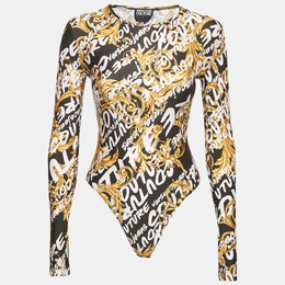 Versace Jeans Couture: Чёрный боди 