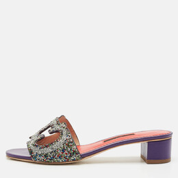 Carolina Herrera: Фиолетовые сандалии 