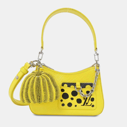 Louis Vuitton: Жёлтая сумка  Épi