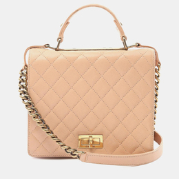Chanel: Бежевая сумка 