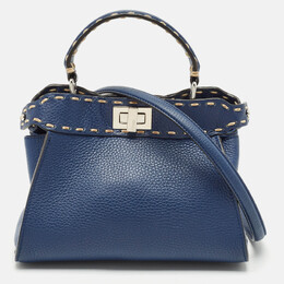 Fendi: Синяя сумка  Peekaboo