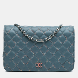 Chanel: Голубой кошелёк 