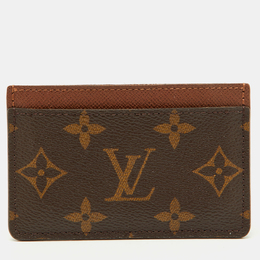 Louis Vuitton: Коричневый картхолдер 