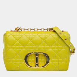 Dior: Жёлтая сумка 