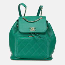 Chanel: Зелёный рюкзак 
