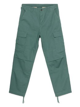 Carhartt WIP: Зелёные брюки 