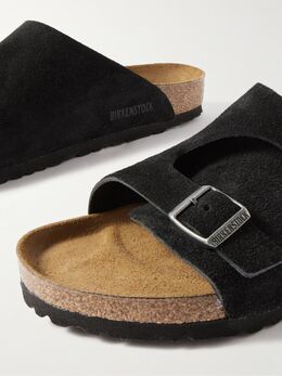 Birkenstock: Чёрные сандалии 