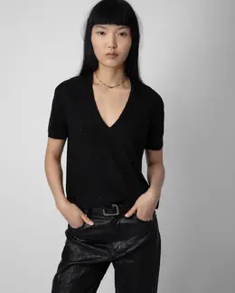 Zadig & Voltaire: Футболка со стразами 