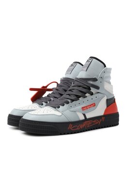 Off-White: Голубые кеды  Off Court
