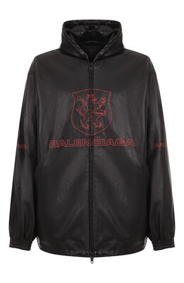 Balenciaga: Кожаная куртка 