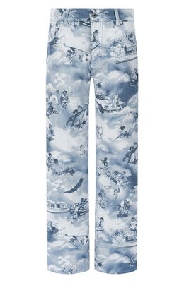 Off-White: Голубые джинсы 