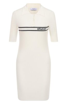 Off-White: Платье из вискозы 