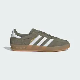 adidas: Зелёные кроссовки  Gazelle Indoor