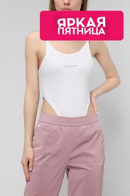 Calvin Klein Jeans: Белый боди 