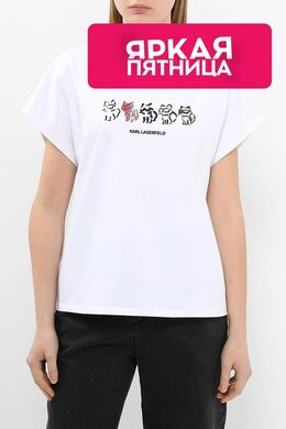 Karl Lagerfeld: Хлопковая футболка 